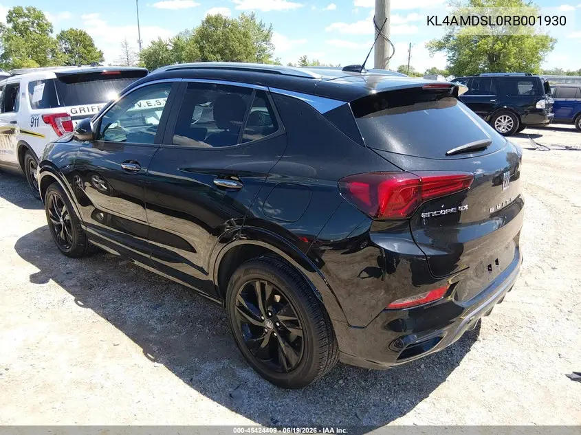 2024 Buick Encore Gx Sport Touring Fwd VIN: KL4AMDSL0RB001930 Lot: 45424409