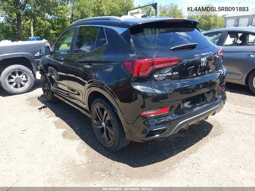2024 Buick Encore Gx Sport Touring Fwd VIN: KL4AMDSL5RB091883 Lot: 45435633