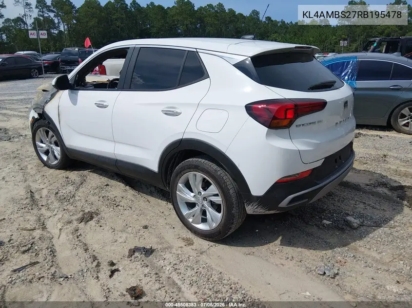 2024 Buick Encore Gx Preferred Fwd VIN: KL4AMBS27RB195478 Lot: 45508383