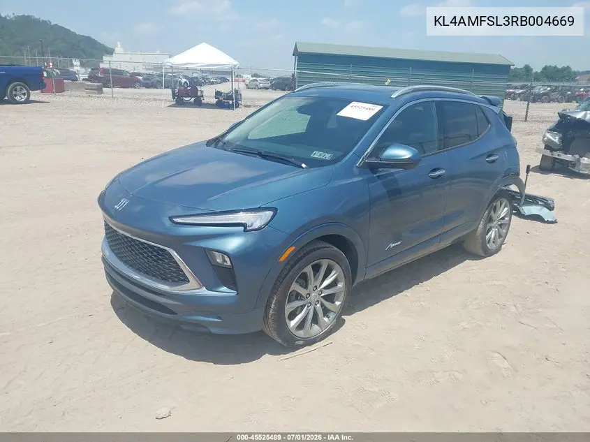 2024 Buick Encore Gx Avenir Fwd VIN: KL4AMFSL3RB004669 Lot: 45525489