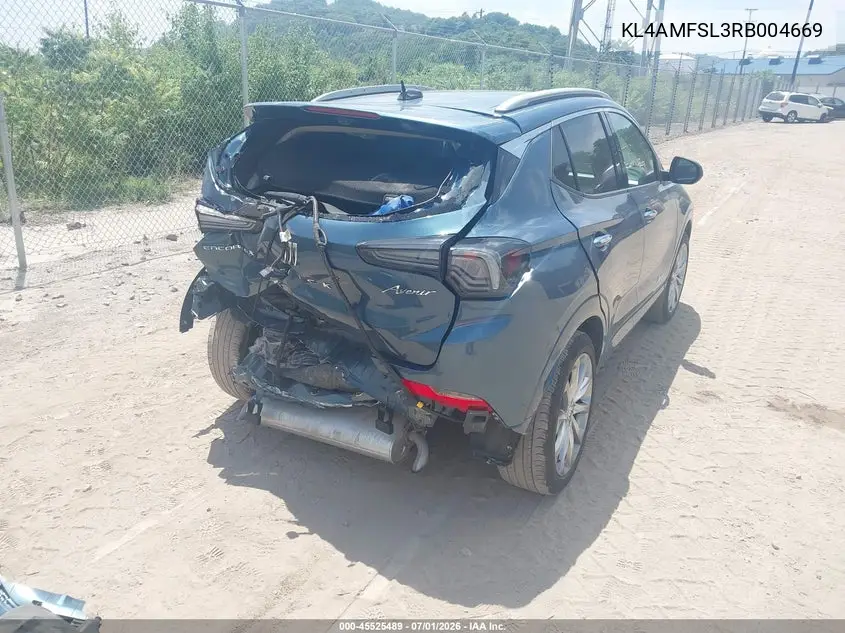 2024 Buick Encore Gx Avenir Fwd VIN: KL4AMFSL3RB004669 Lot: 45525489