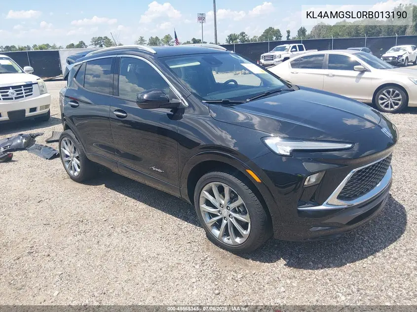 2024 Buick Encore Gx Avenir Awd VIN: KL4AMGSL0RB013190 Lot: 45565345