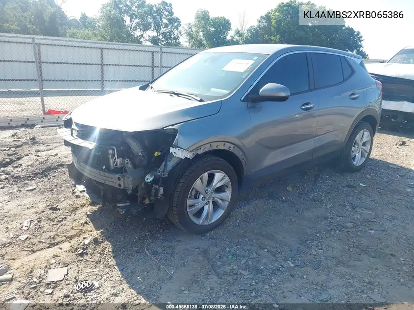2024 Buick Encore Gx Preferred Fwd VIN: KL4AMBS2XRB065386 Lot: 45566138