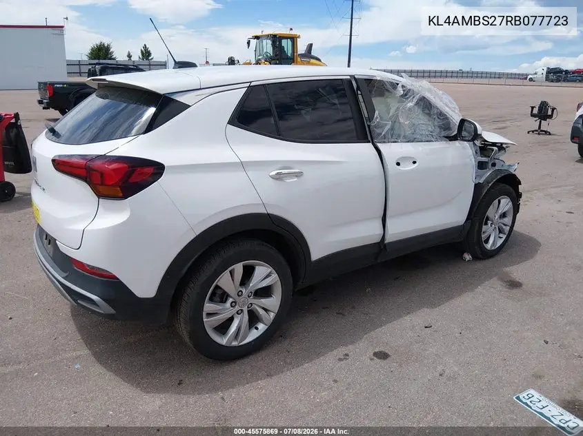 2024 Buick Encore Gx Preferred Fwd VIN: KL4AMBS27RB077723 Lot: 45575869