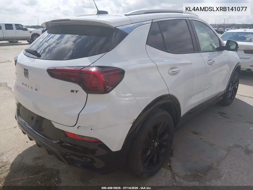 2024 Buick Encore Gx Sport Touring Fwd VIN: KL4AMDSLXRB141077 Lot: 45618828