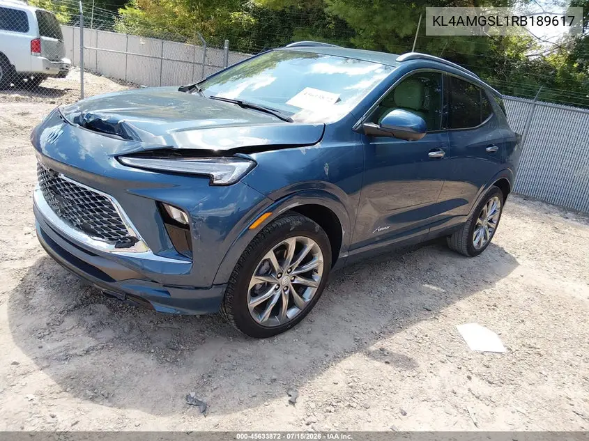 2024 Buick Encore Gx Avenir Awd VIN: KL4AMGSL1RB189617 Lot: 45633872
