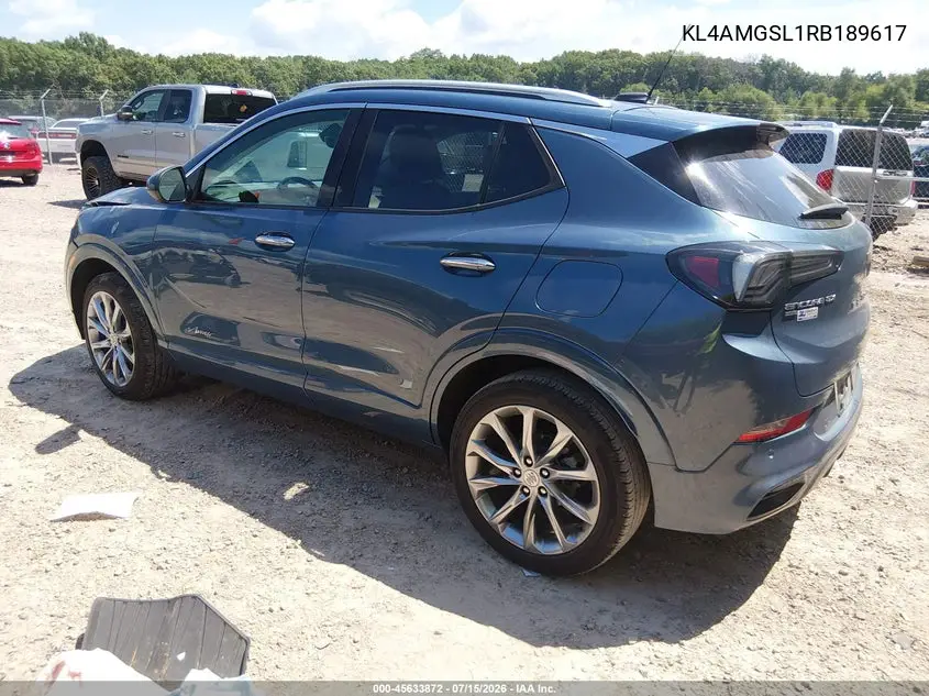 2024 Buick Encore Gx Avenir Awd VIN: KL4AMGSL1RB189617 Lot: 45633872