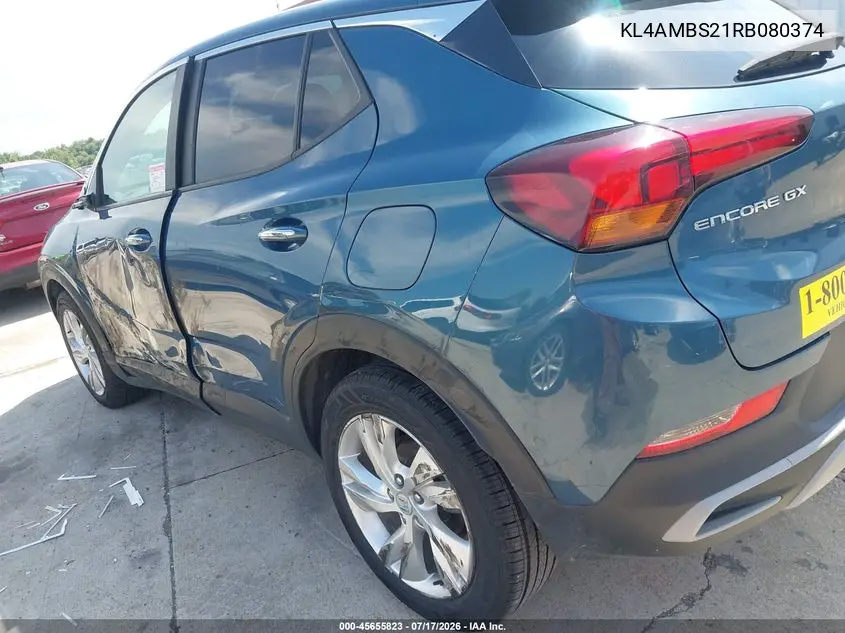 2024 Buick Encore Gx Preferred Fwd VIN: KL4AMBS21RB080374 Lot: 45655823
