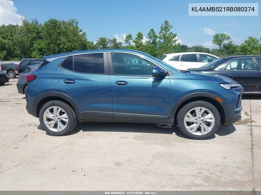 2024 Buick Encore Gx Preferred Fwd VIN: KL4AMBS21RB080374 Lot: 45655823
