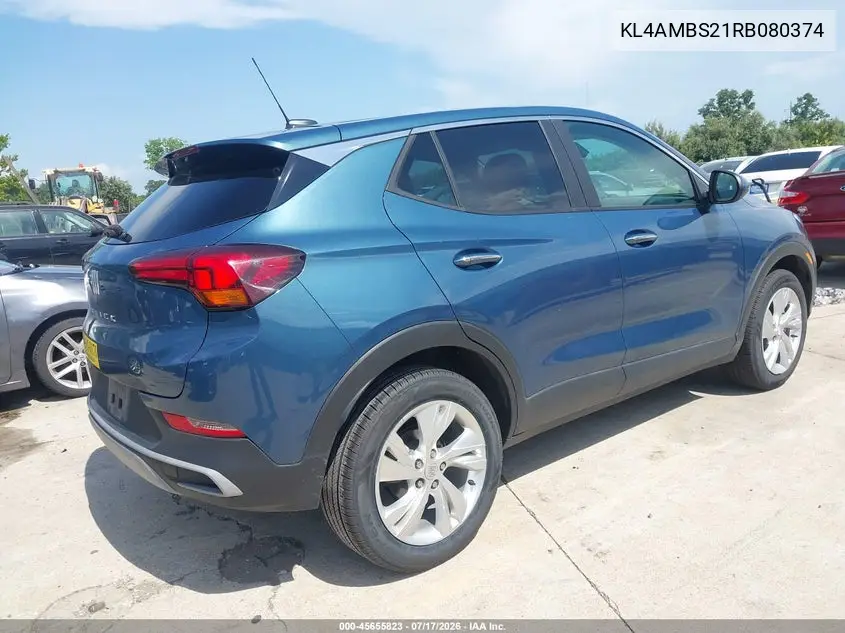 2024 Buick Encore Gx Preferred Fwd VIN: KL4AMBS21RB080374 Lot: 45655823