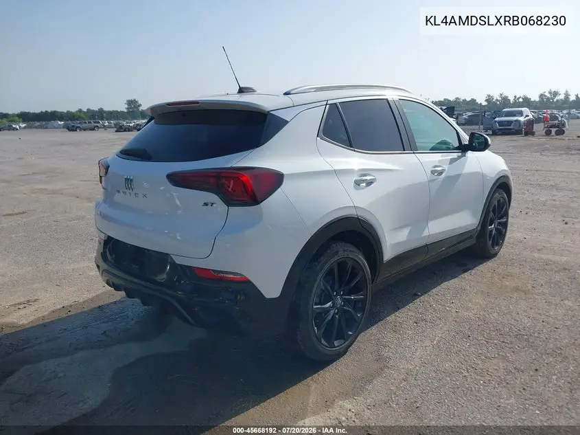 2024 Buick Encore Gx Sport Touring Fwd VIN: KL4AMDSLXRB068230 Lot: 45668192