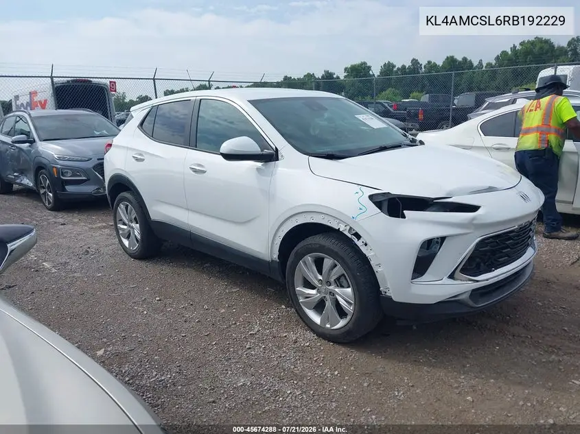 2024 Buick Encore Gx Preferred Awd VIN: KL4AMCSL6RB192229 Lot: 45674288