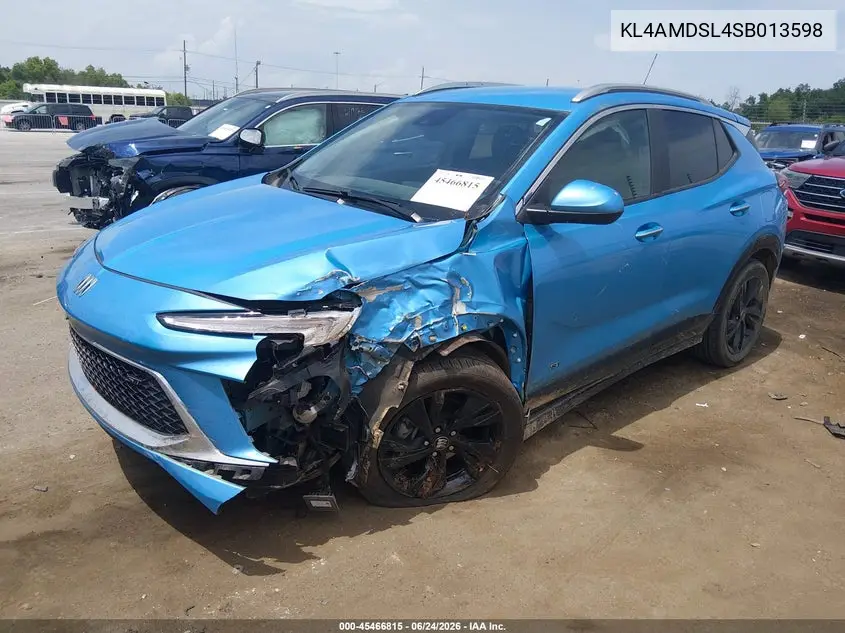 2025 Buick Encore Gx Sport Touring Fwd VIN: KL4AMDSL4SB013598 Lot: 45466815