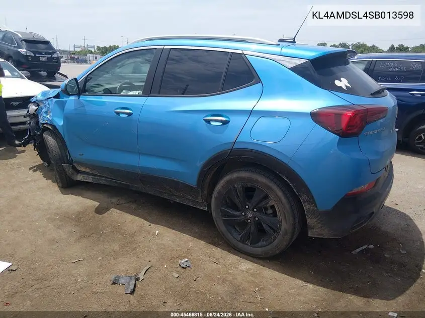 2025 Buick Encore Gx Sport Touring Fwd VIN: KL4AMDSL4SB013598 Lot: 45466815