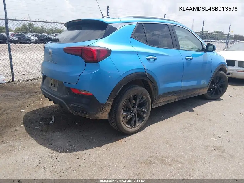 2025 Buick Encore Gx Sport Touring Fwd VIN: KL4AMDSL4SB013598 Lot: 45466815