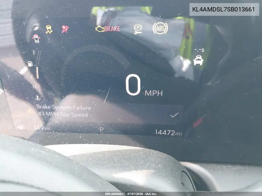 2025 Buick Encore Gx Sport Touring Fwd VIN: KL4AMDSL7SB013661 Lot: 45506677