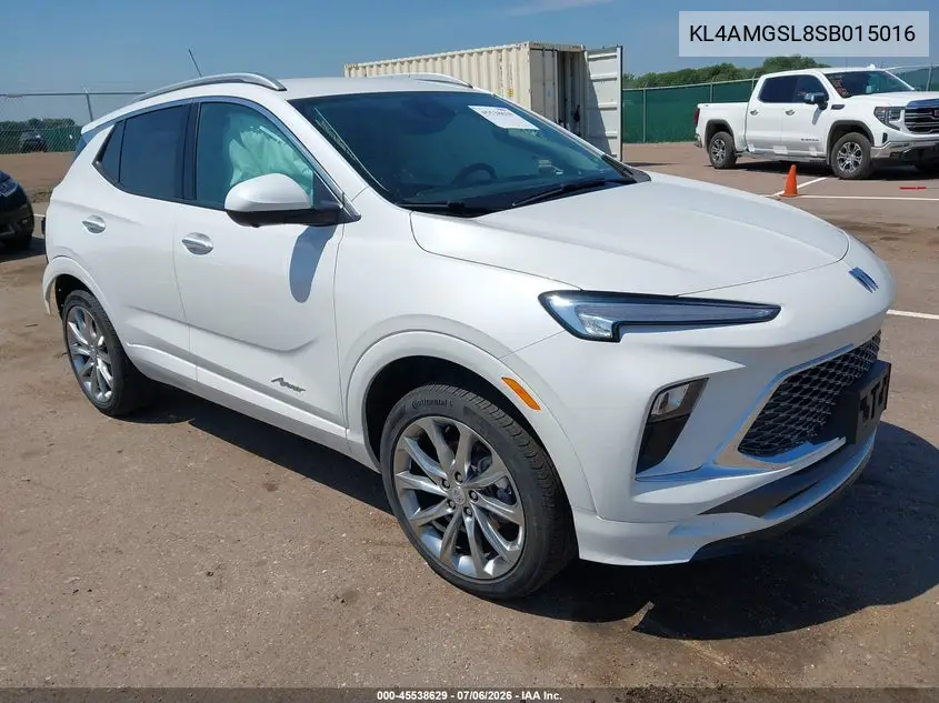 2025 Buick Encore Gx Avenir Awd VIN: KL4AMGSL8SB015016 Lot: 45538629