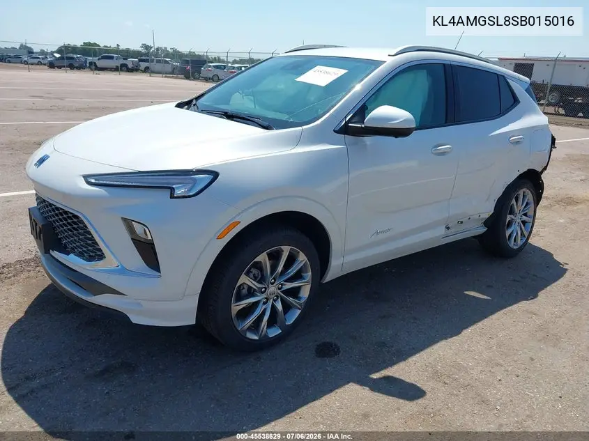 2025 Buick Encore Gx Avenir Awd VIN: KL4AMGSL8SB015016 Lot: 45538629