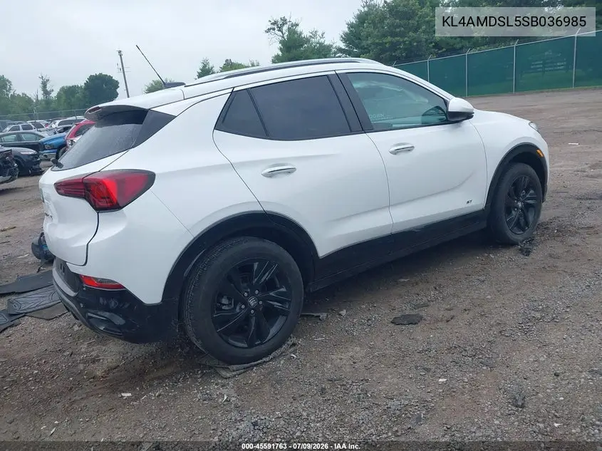 2025 Buick Encore Gx Sport Touring Fwd VIN: KL4AMDSL5SB036985 Lot: 45591763
