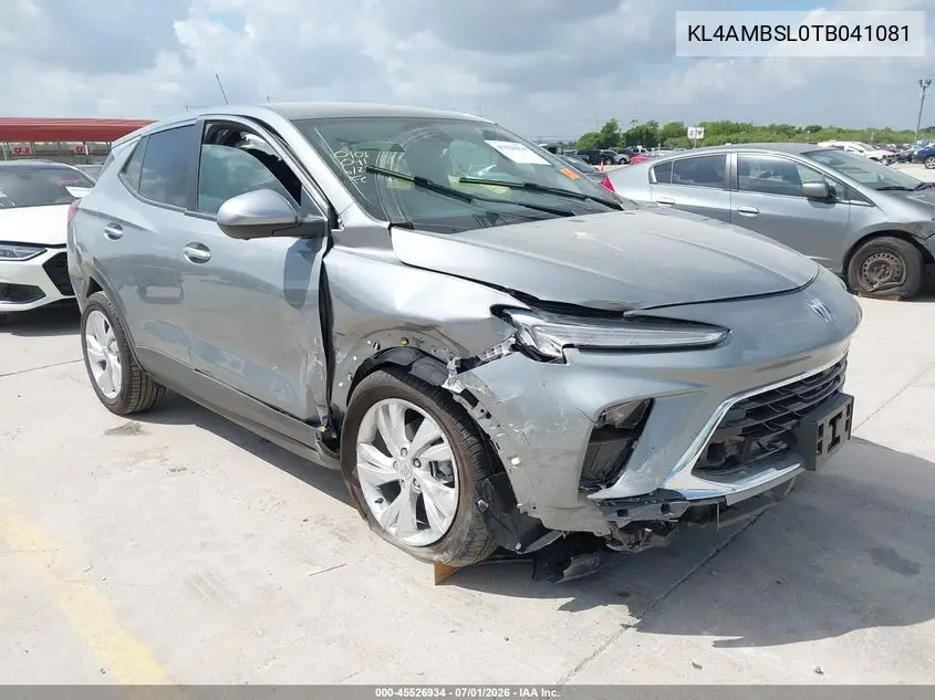 2026 Buick Encore Gx Preferred Fwd VIN: KL4AMBSL0TB041081 Lot: 45526934