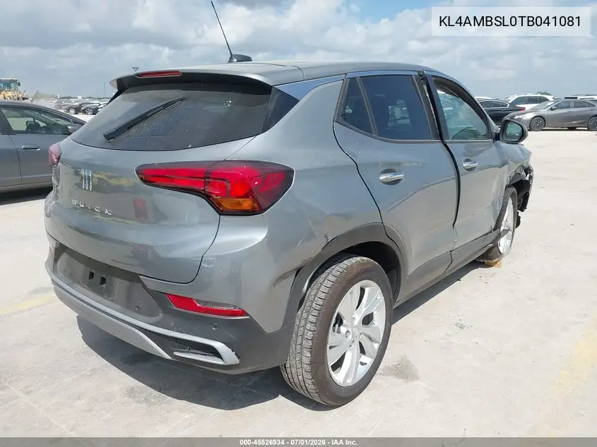 2026 Buick Encore Gx Preferred Fwd VIN: KL4AMBSL0TB041081 Lot: 45526934