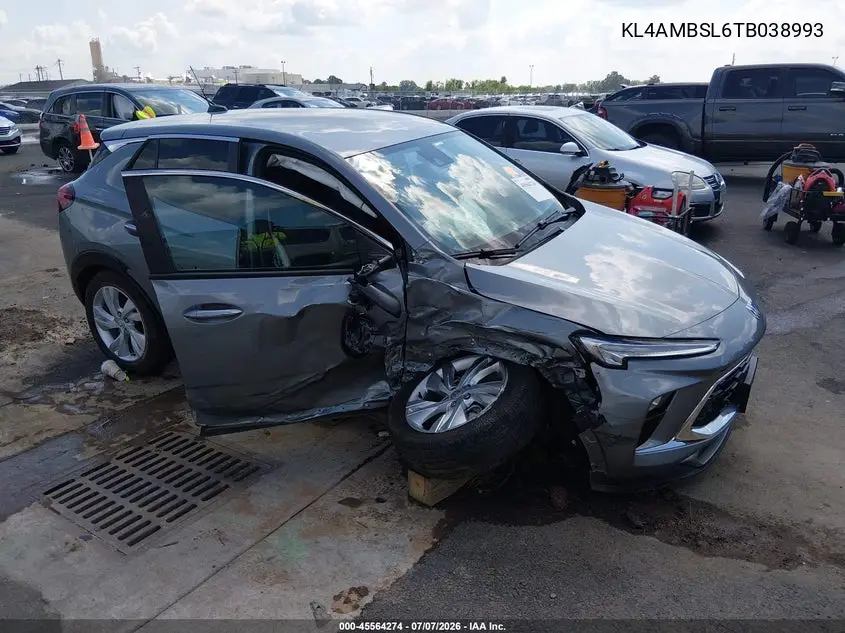2026 Buick Encore Gx Preferred Fwd VIN: KL4AMBSL6TB038993 Lot: 45564274