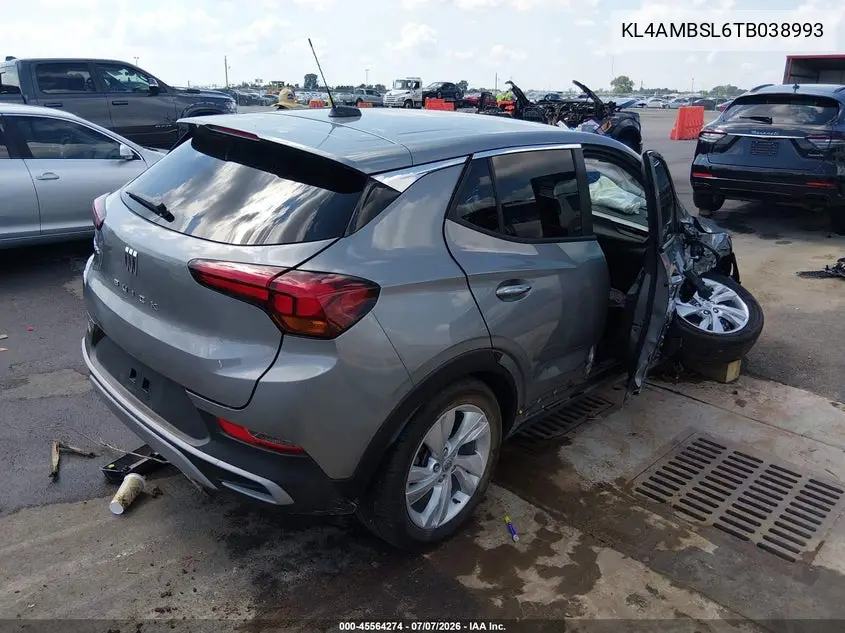 2026 Buick Encore Gx Preferred Fwd VIN: KL4AMBSL6TB038993 Lot: 45564274