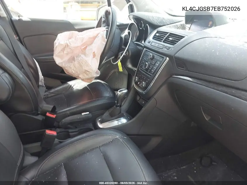 2014 Buick Encore Leather VIN: KL4CJGSB7EB752026 Lot: 45320390