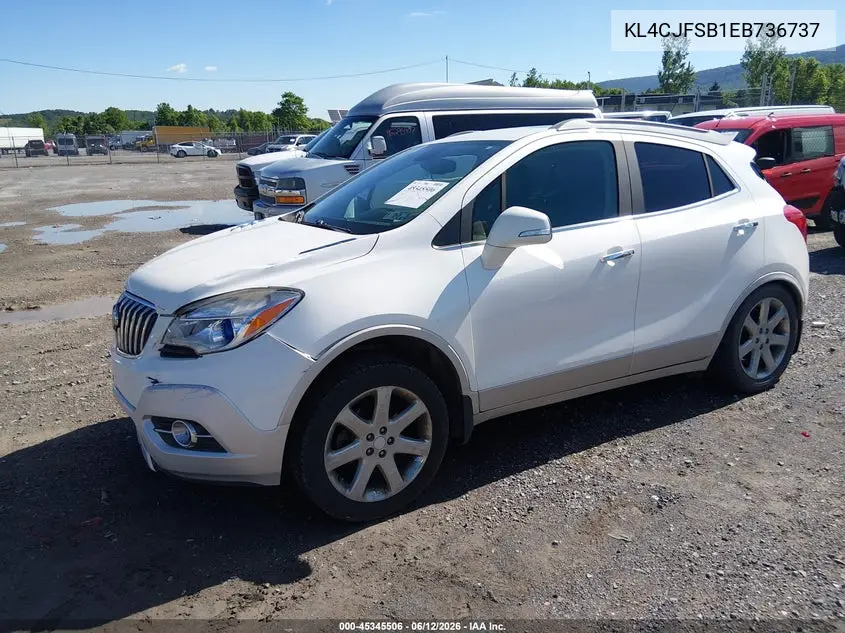 2014 Buick Encore Convenience VIN: KL4CJFSB1EB736737 Lot: 45345506