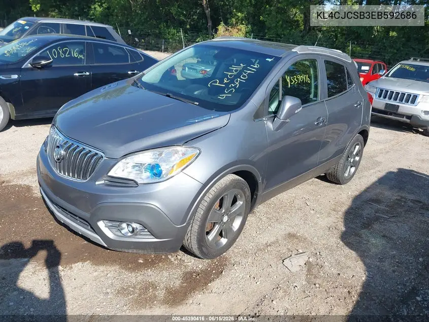 2014 Buick Encore Leather VIN: KL4CJCSB3EB592686 Lot: 45390416