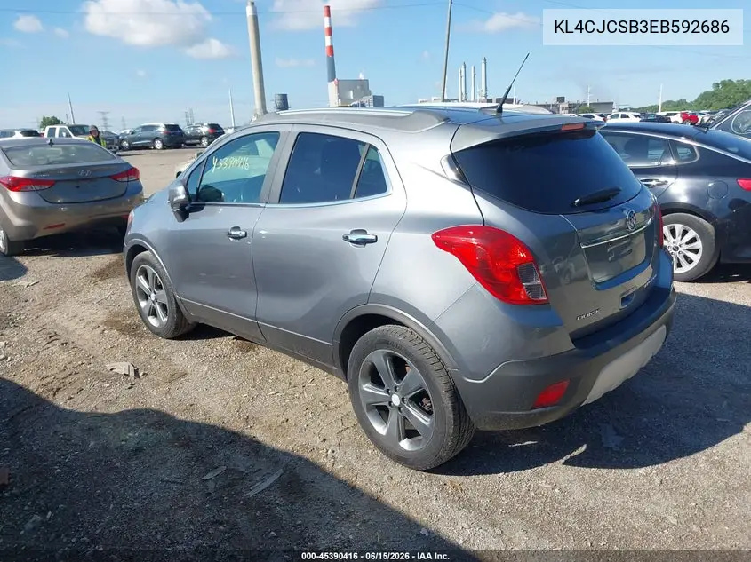 2014 Buick Encore Leather VIN: KL4CJCSB3EB592686 Lot: 45390416