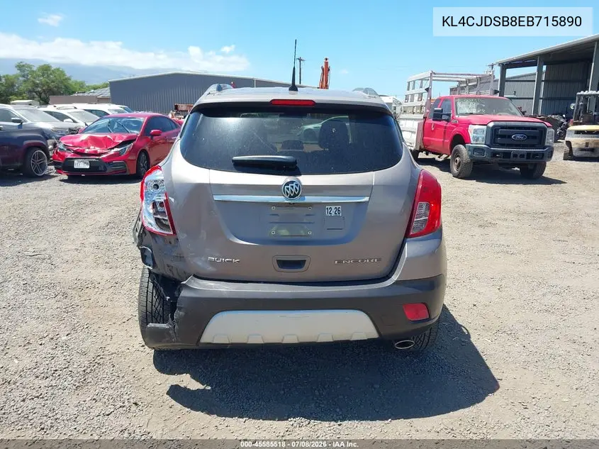 2014 Buick Encore Premium VIN: KL4CJDSB8EB715890 Lot: 45585518