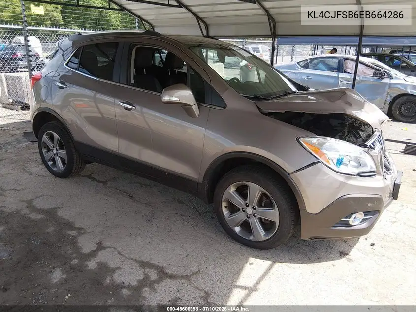 2014 Buick Encore Convenience VIN: KL4CJFSB6EB664286 Lot: 45606958