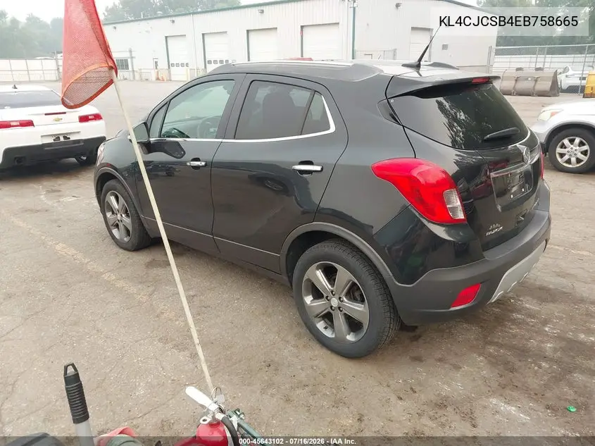 2014 Buick Encore Leather VIN: KL4CJCSB4EB758665 Lot: 45643102