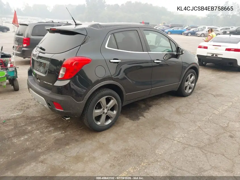 2014 Buick Encore Leather VIN: KL4CJCSB4EB758665 Lot: 45643102