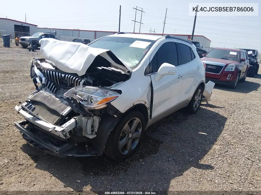 2014 Buick Encore Leather VIN: KL4CJCSB5EB786006 Lot: 45652380