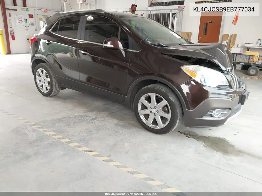 2014 Buick Encore Leather VIN: KL4CJCSB9EB777034 Lot: 45663692