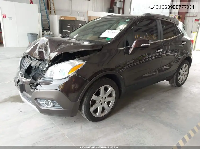 2014 Buick Encore Leather VIN: KL4CJCSB9EB777034 Lot: 45663692