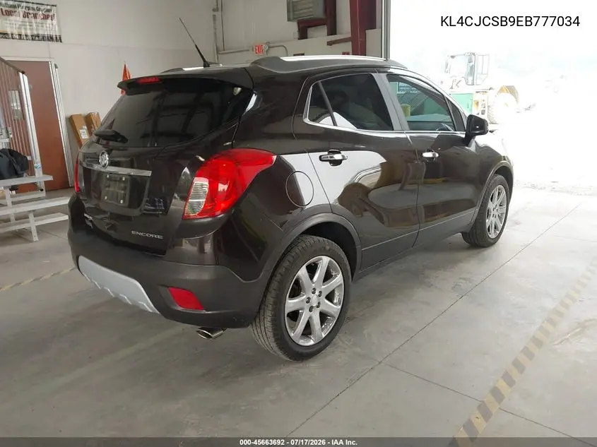 2014 Buick Encore Leather VIN: KL4CJCSB9EB777034 Lot: 45663692