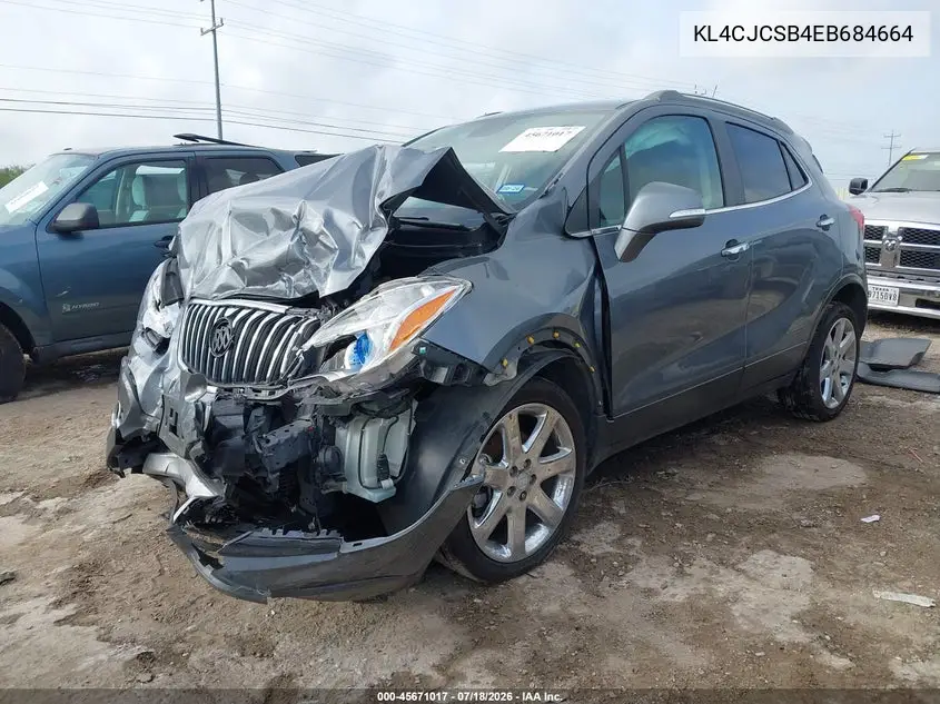 2014 Buick Encore Leather VIN: KL4CJCSB4EB684664 Lot: 45671017