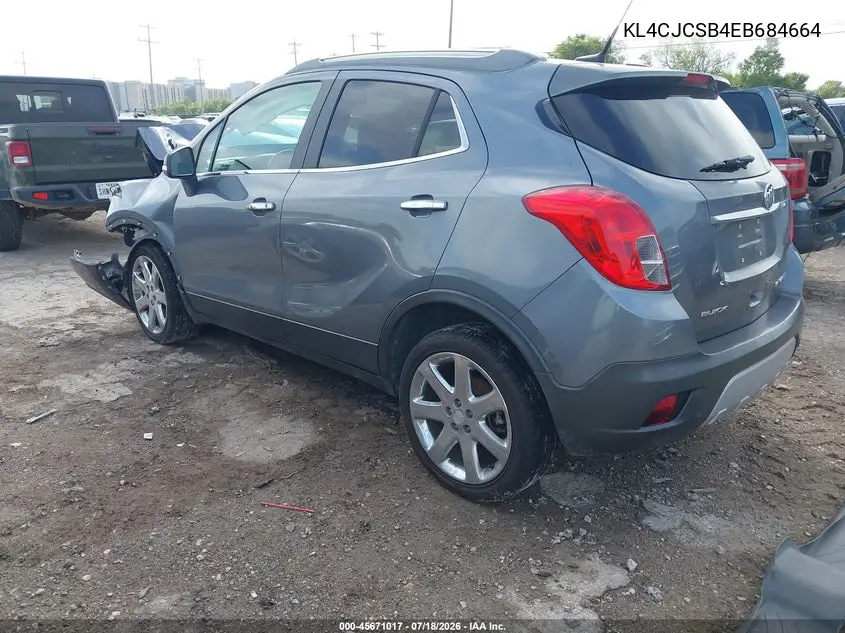 2014 Buick Encore Leather VIN: KL4CJCSB4EB684664 Lot: 45671017