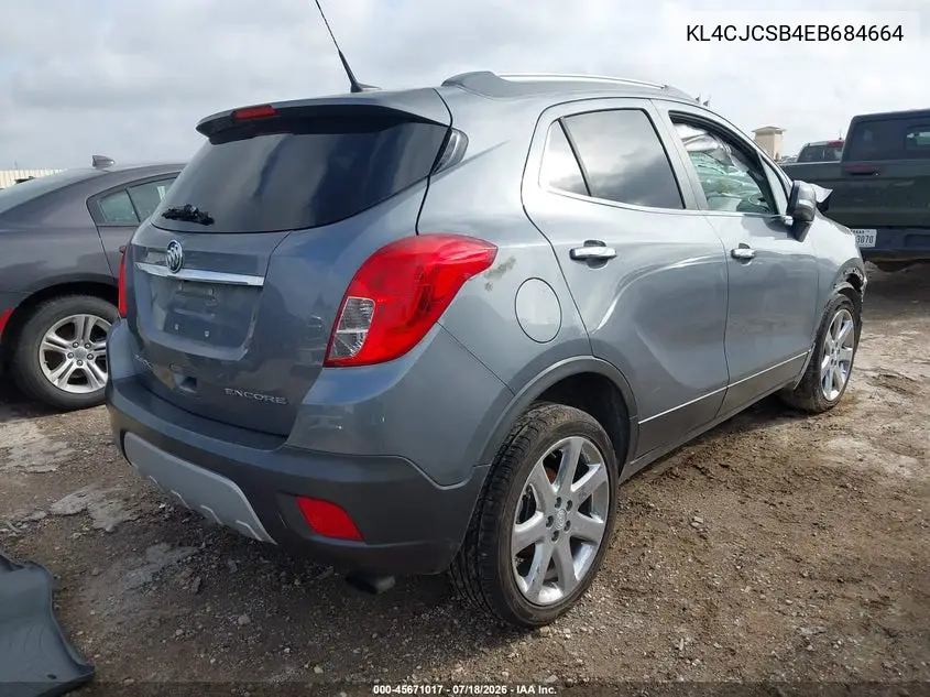 2014 Buick Encore Leather VIN: KL4CJCSB4EB684664 Lot: 45671017