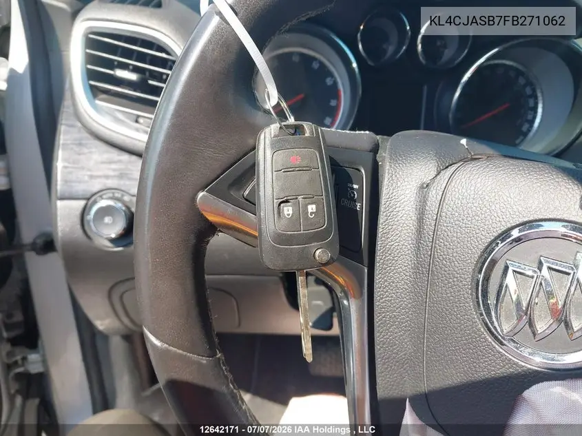 2015 Buick Encore Convenience VIN: KL4CJASB7FB271062 Lot: 12642171x