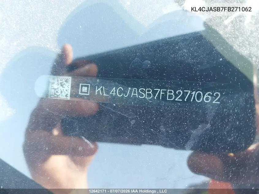 2015 Buick Encore Convenience VIN: KL4CJASB7FB271062 Lot: 12642171x