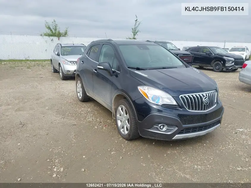 2015 Buick Encore Premium VIN: KL4CJHSB9FB150414 Lot: 12652421X