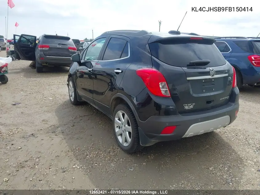 2015 Buick Encore Premium VIN: KL4CJHSB9FB150414 Lot: 12652421X