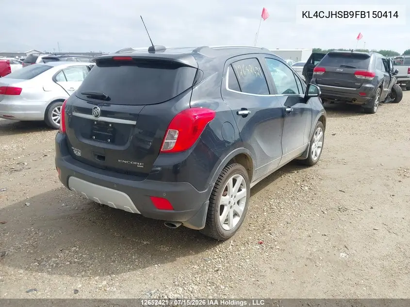 2015 Buick Encore Premium VIN: KL4CJHSB9FB150414 Lot: 12652421X