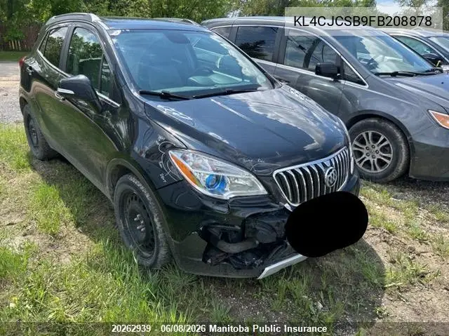 2015 Buick Encore VIN: KL4CJCSB9FB208878 Lot: 20262939