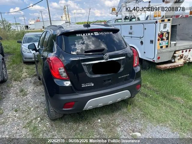2015 Buick Encore VIN: KL4CJCSB9FB208878 Lot: 20262939