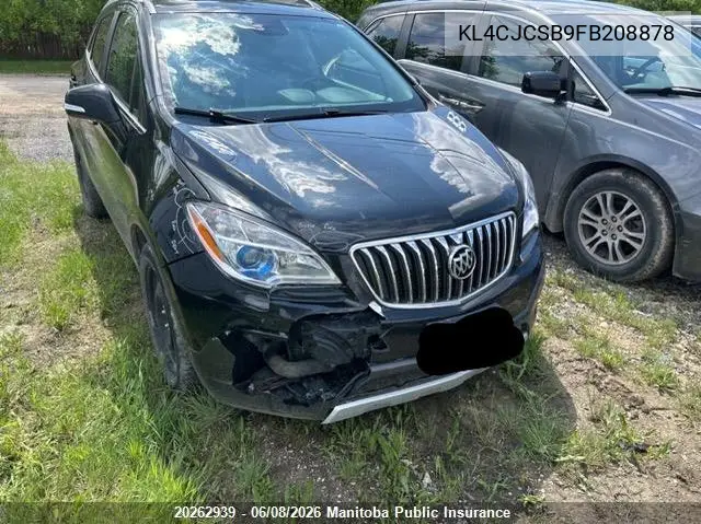 2015 Buick Encore VIN: KL4CJCSB9FB208878 Lot: 20262939
